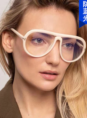 英国moleubakt字蛤蟆飞行员眼镜框防蓝光新款欧美时尚大框潮流