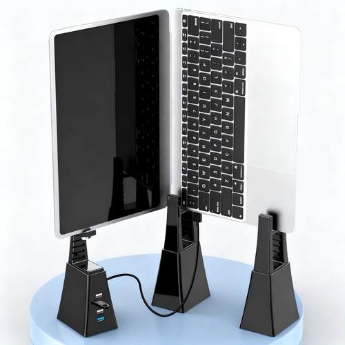 笔记本电脑副屏支架增高款usb款