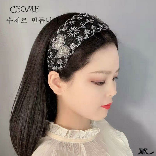 发箍韩国宽边结遮白发带齿妈妈网