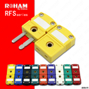 RFS K型热电偶插头插座T型J型N型E型R S型铂铑热电偶连接器公M母F