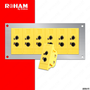 S型RFB K型热电偶插头嵌入式 面板插座母头J型T型N型R 安装 106