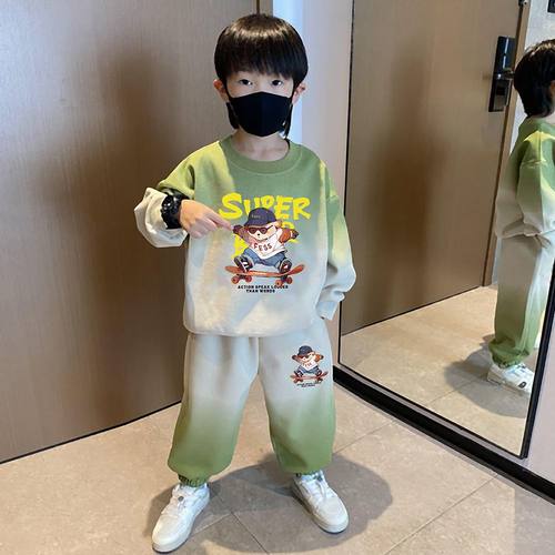 男童套装春秋款2025新款运动卡通