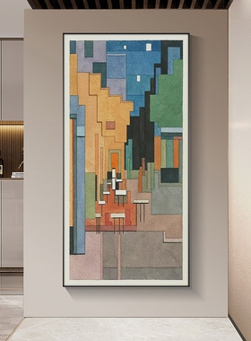 梵高世界名画玄关竖版装饰画