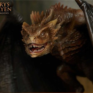 高档权力的游戏手办 与火之歌x 火龙型冰 龙妈龙母 丹妮莉丝 ins