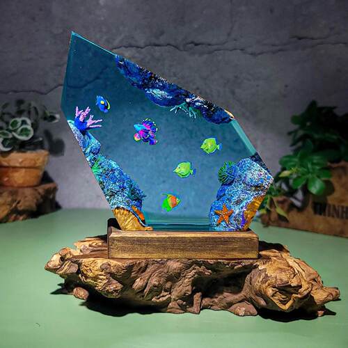 新款海底微观小世界景观海洋灯手