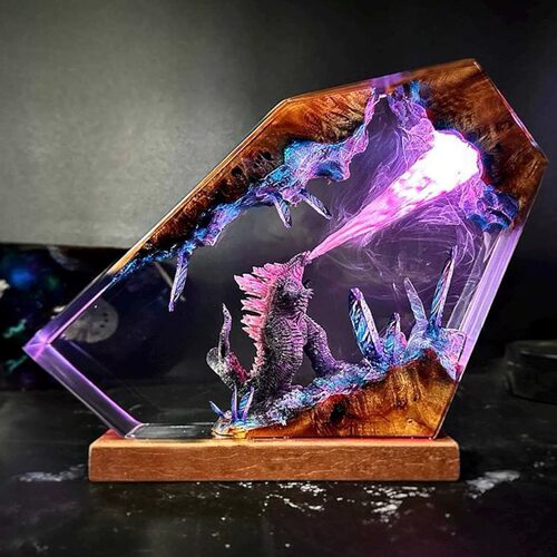 创意爆款GODZILLA树脂灯立体模型