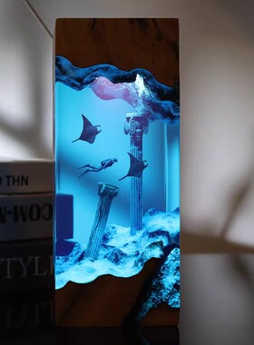 桌面摆件海洋艺术送男孩礼物高级