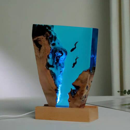 亚马逊潜水员海底世界diy环氧树