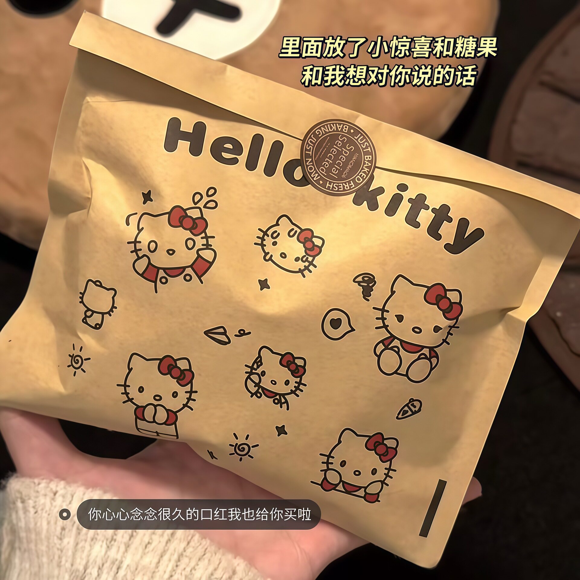 HelloKitty牛皮纸袋不透明自封包图片