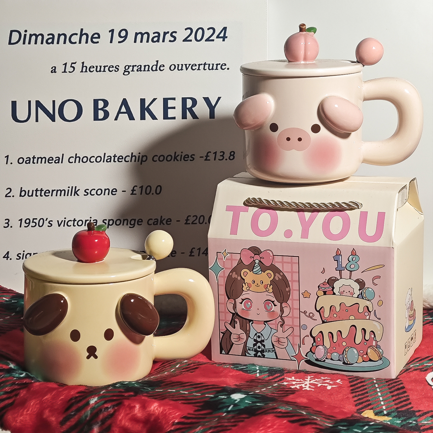 送女生可爱猪猪生日礼物闺蜜高颜值潮流创意实用小礼品女孩马克杯