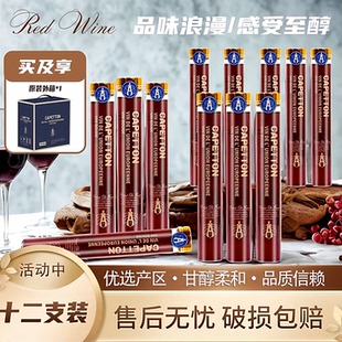 卡佩顿法国原酒进口单管红酒14度收藏一号迷你装干红100ml礼盒装