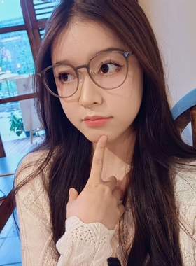 网红镜框女大脸显瘦大框近视眼镜架素颜镜防蓝光平光镜吴01247