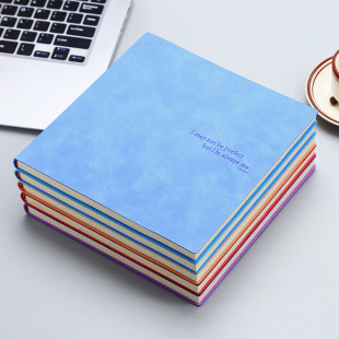 空白绘画本方格网格本清新软皮日记本空白绘画本素描本无格无线白纸本大学生考研思维导图创意方格本定制logo