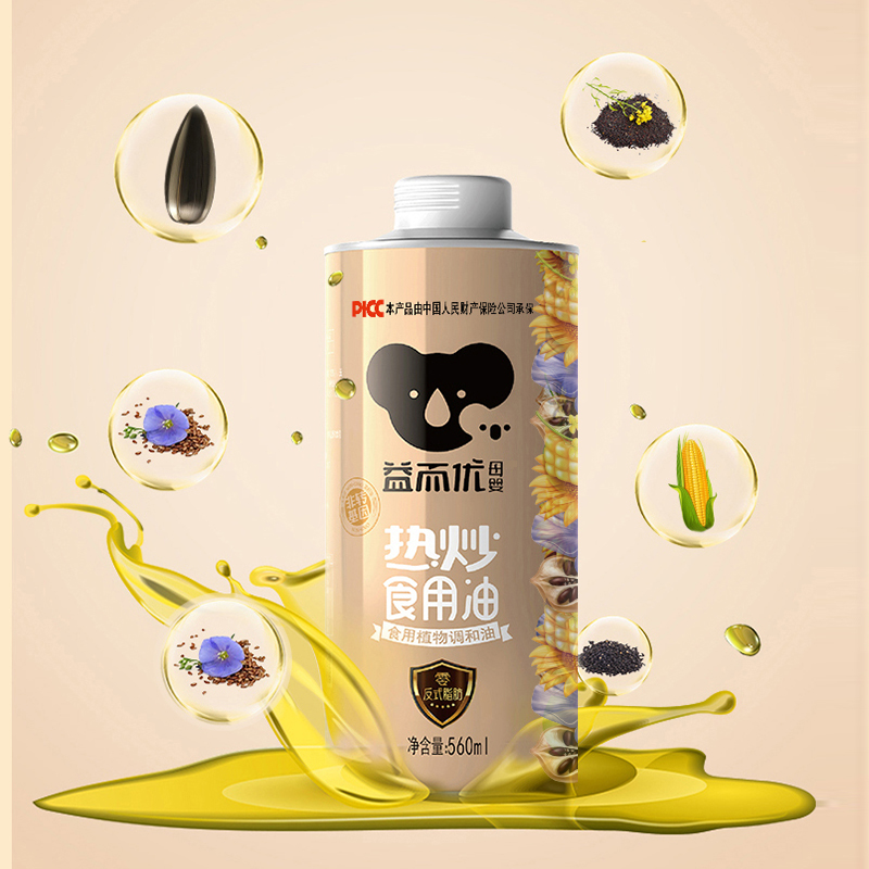 益而优0反式脂肪热炒油560ml/瓶