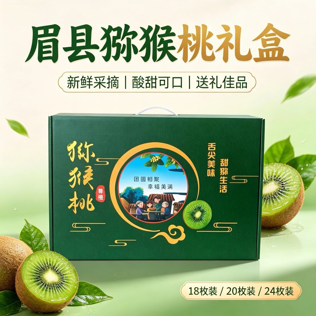 陕西眉县秦岭猕猴桃产地直发现摘