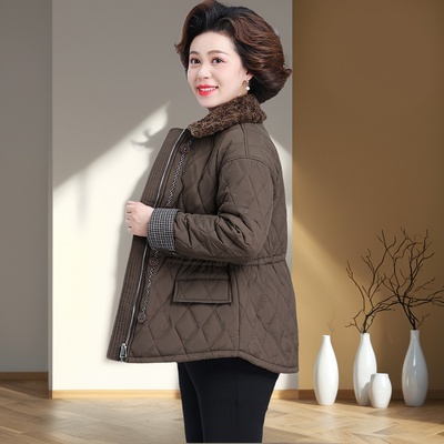 2025新款中老年女秋冬保暖棉服