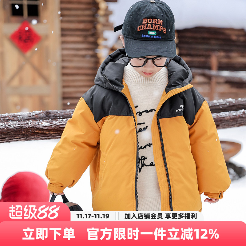 男童羽绒服冬季2025新款儿童冬装羽绒衣男孩洋气加厚外套帅气上衣