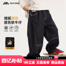 子冬装 儿童加绒加厚一体绒保暖长裤 2025秋冬新款 男童加绒牛仔裤