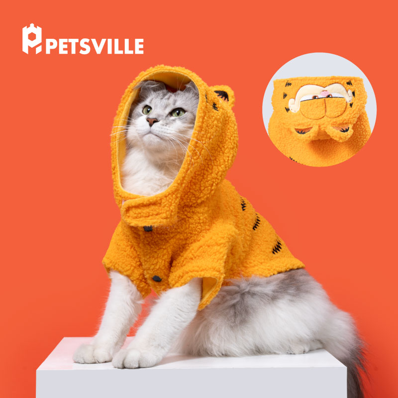 派思维加菲猫新年衣服宠物摇粒绒秋冬狗狗加绒保暖小型犬泰迪比熊