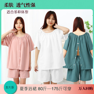 艾灸服前后开扣颈肩按摩拔罐刮痧推背开衫美容院客人服按摩养生服