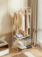 秋冬衣架 晾衣架 有抽屉卧室床边 移动衣架 锻 落地式