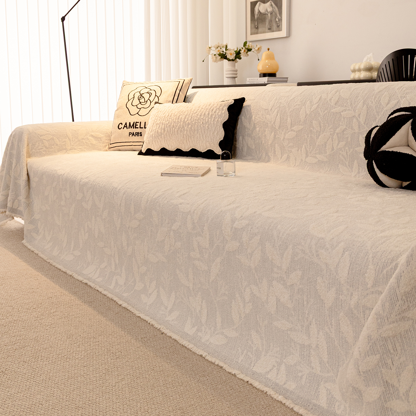 新款沙发盖布防猫抓高级感