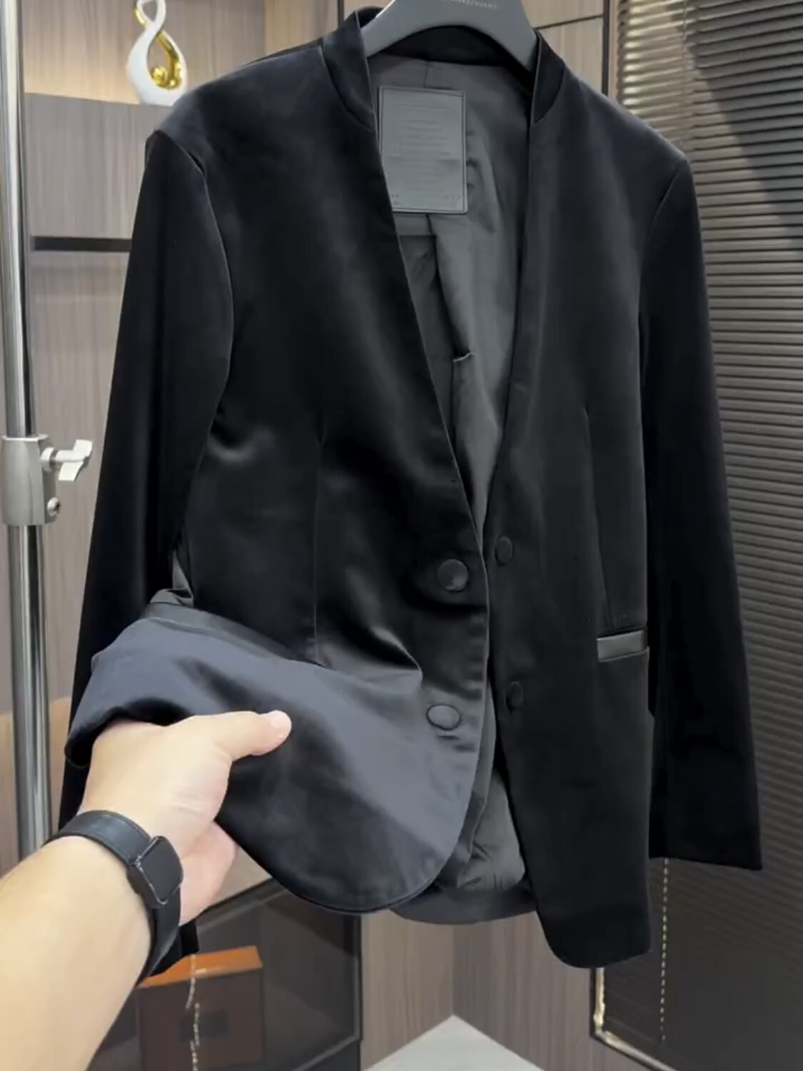 男士秋季新款丝绒西服2026时尚潮