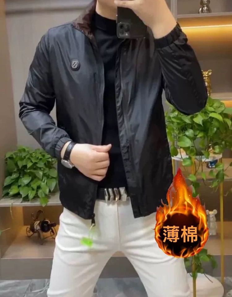2025冬新款男士薄棉夹克欧货青年