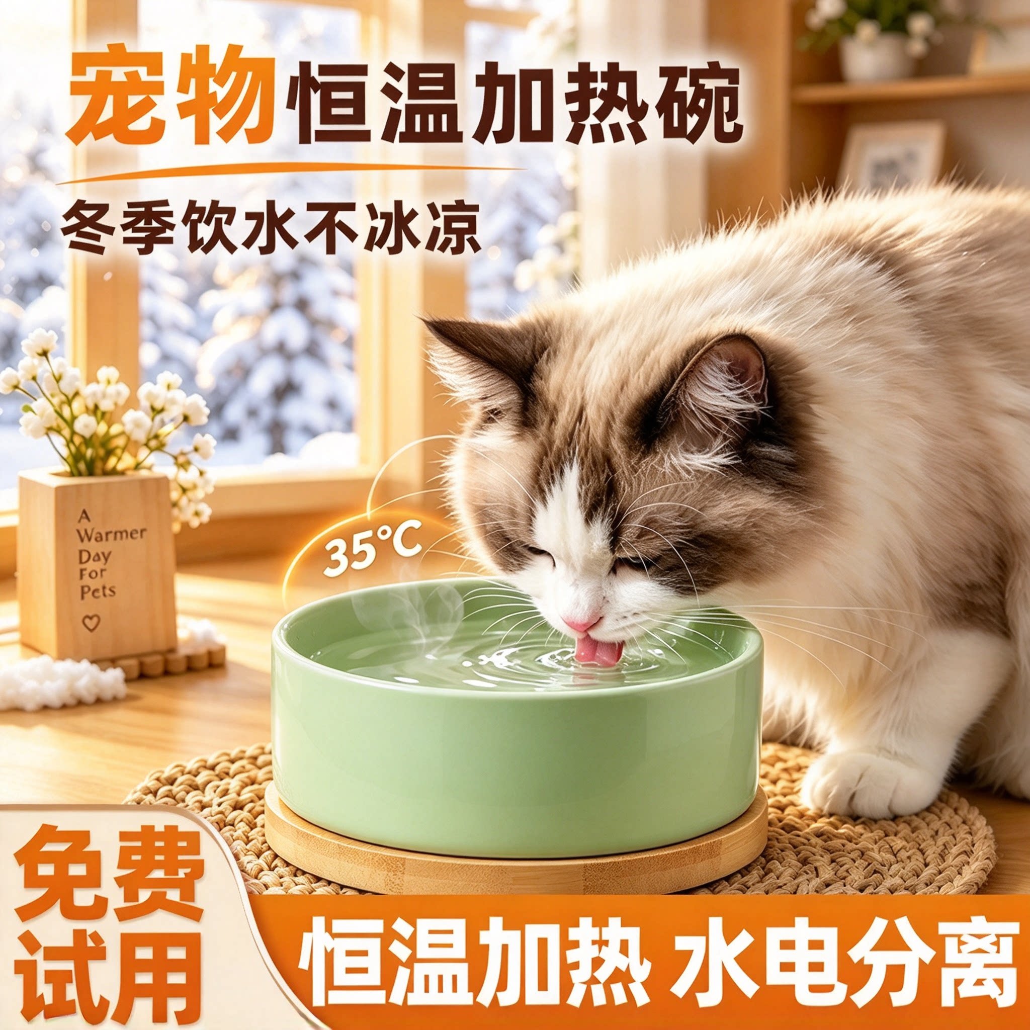 2026冬季猫咪恒温饮水器