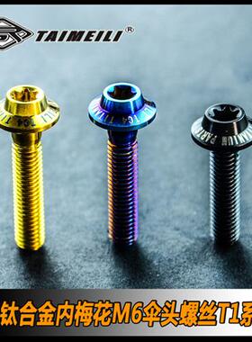 TAMEILI 钛合金螺丝  T1系列伞头螺丝 内梅花M6x10/15/20/30/40mm