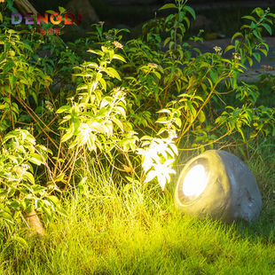 灯蒂户外LED埋地灯石头灯市电草坪灯园林照树灯公园亮化景观灯防