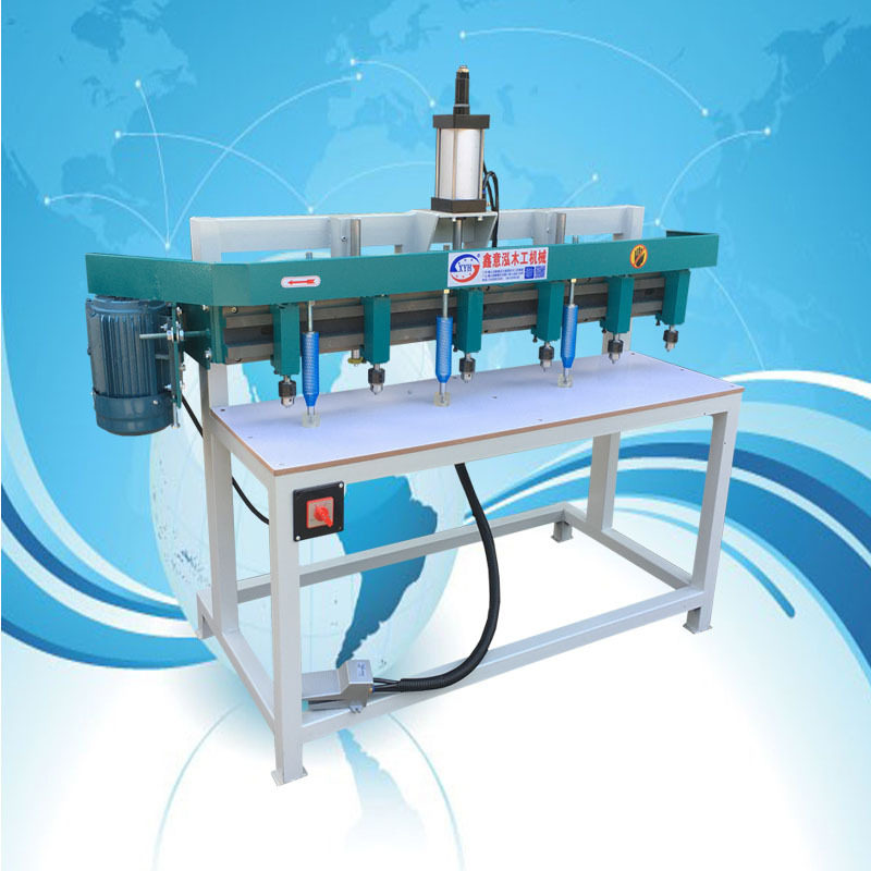 木工机械 气动立式多轴钻床 钻孔机 群钻 立式钻床多头垂直打眼机