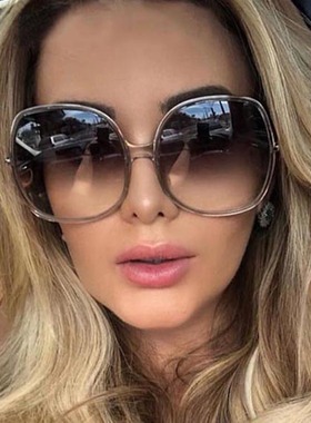 日本cherry kitty圆形大框太阳镜新款欧美墨镜街拍驾驶太阳眼镜