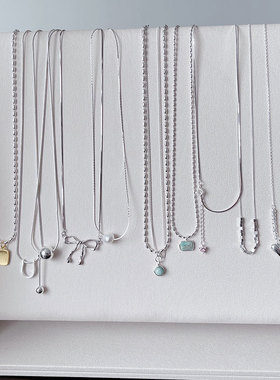 日系cherry kitty925银项链合集主推款锁骨链适合一年四季拿去卖