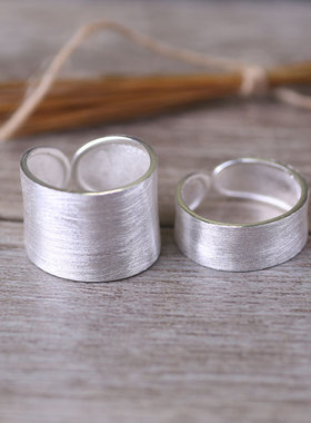 日系cherry kittys925银戒指 女 主君的太阳开单戒 孔孝真简约宽