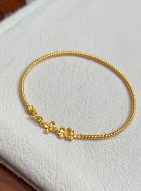 日系Cherry Kitty古法点钻桂花手链女vintage小众设计感轻奢新