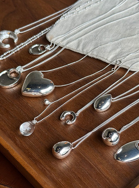 日系cherry kitty毛衣链合集s925银材质年秋冬长款项链百搭时髦