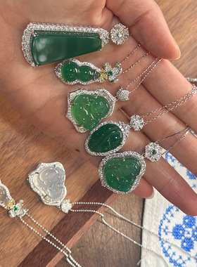 日系cherry kitty新中式项链合集s925银玉髓玛瑙系列锁骨链年