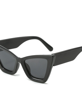 日本cherry kitty欧美女士猫眼太阳镜彩色花纹修饰脸型潮流墨镜