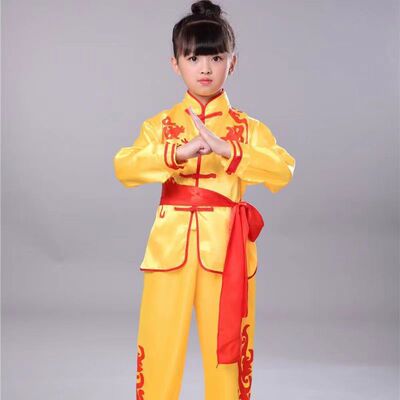 儿童武术服装表演幼儿园男童女舞龙功夫练武打太极少儿练功演出服