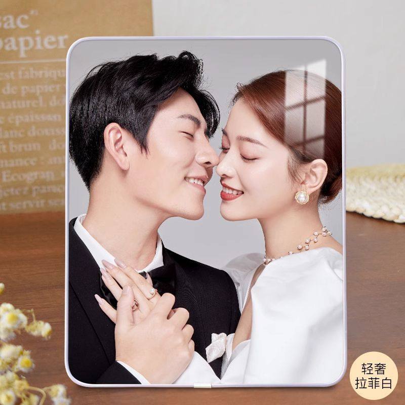 婚纱照放大洗照片挂墙相框做成照片钉制水晶摆台相片全家福打印