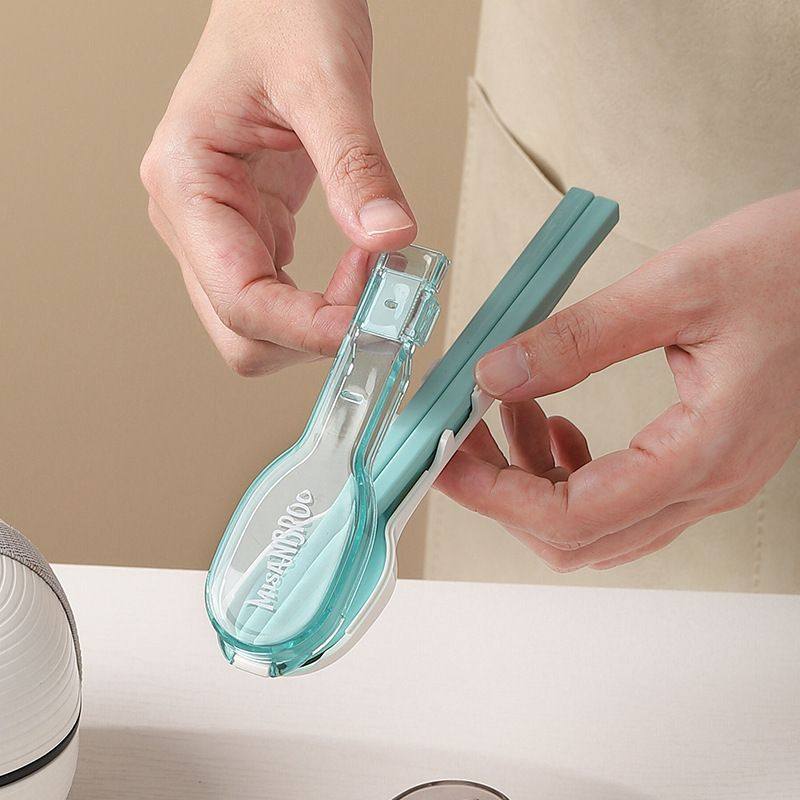 便携式筷子勺子套装可爱外带上班族学生旅行单人装筷勺收纳餐具芸,餐饮具,便携/折叠餐具,淘宝优惠券,粉丝福利购,淘宝优惠卷