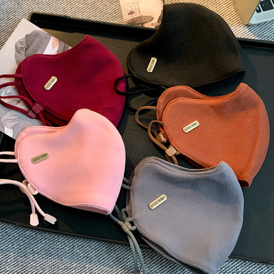 高颜值3D立体保暖口罩女2024年秋冬季加厚防风防寒户外骑行面罩潮