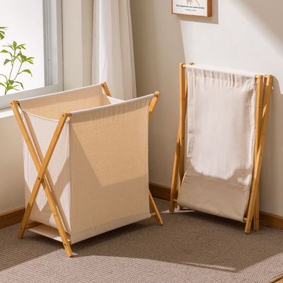 日式北欧可折叠脏衣篮脏衣篓脏衣收纳家用卧室衣物收纳洗衣篮