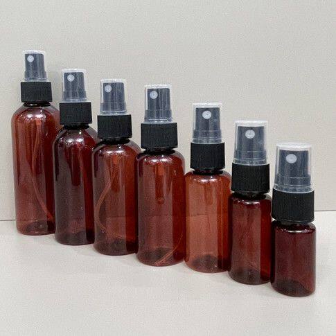 茶色塑料细雾喷瓶化妆水避光分装空装102030506080100毫升