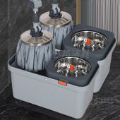 加厚加大旋转拖把分离甩干桶家用干湿两用免手洗墩布拖地懒人拖布