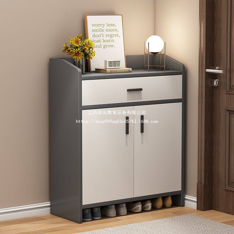 鞋柜家用门口玄关柜一体大容量收纳省空间简易入门鞋架出租屋板材