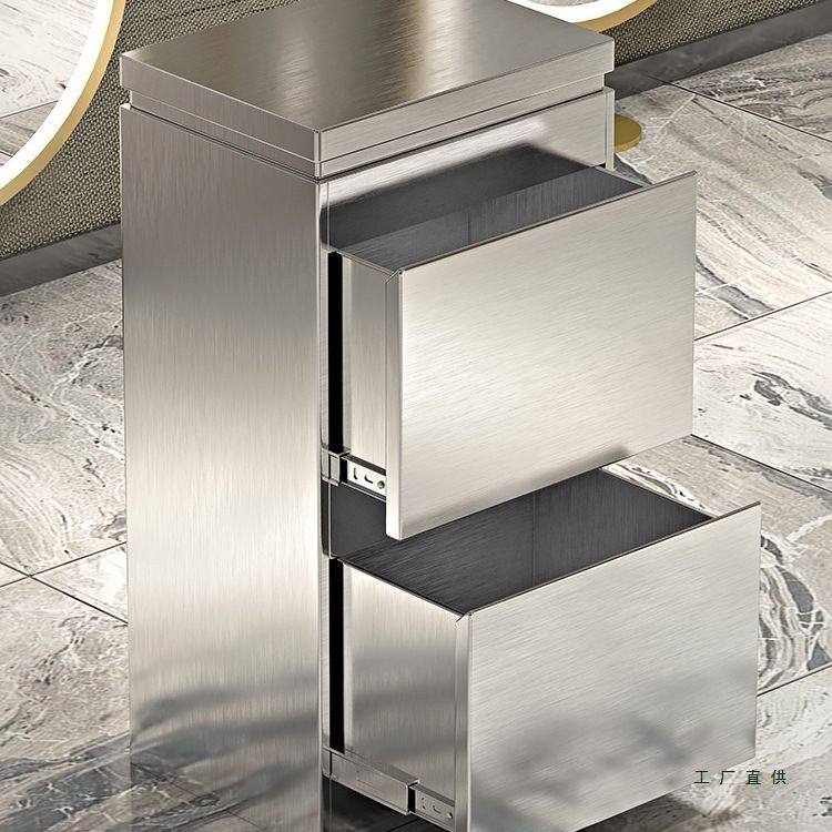 理发店工具柜美发店工具车柜子剪发推车不锈钢发廊工作柜储物柜台