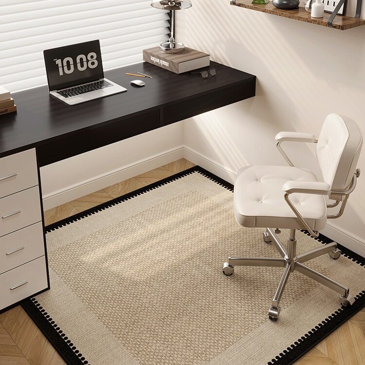 电脑椅地垫卧室书房书桌正方形地毯客厅地板垫家用办公电竞椅脚垫