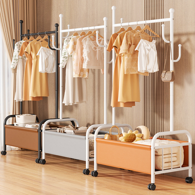 ?衣架落地卧室挂衣架家用室内移动多功能置物晾衣架阳台收纳衣帽